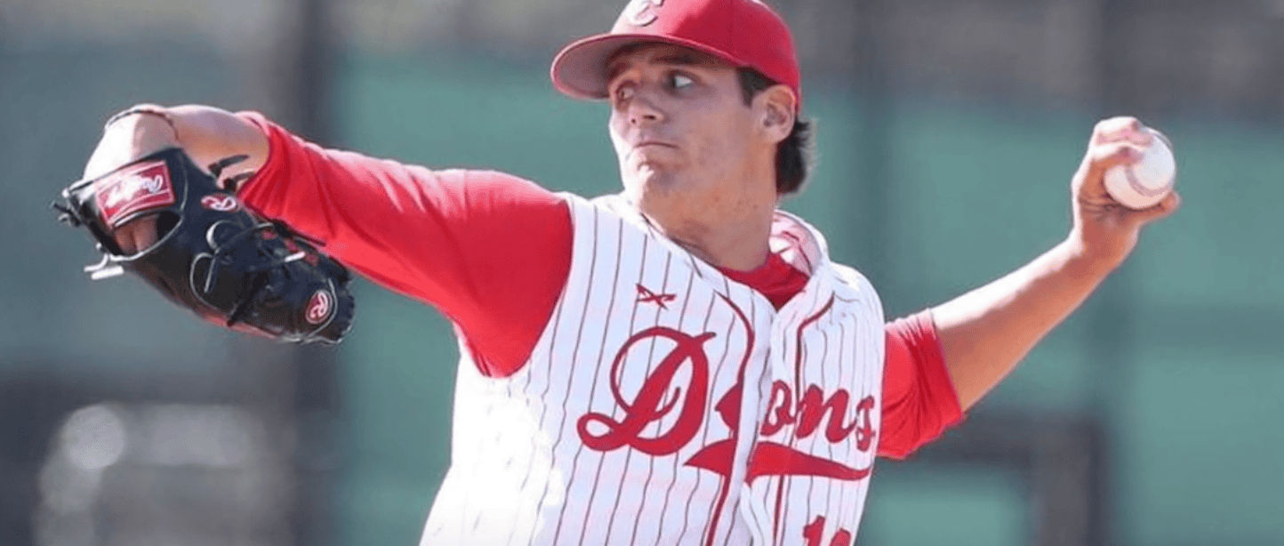 Image depicting Brady Aiken, the 2014 #1 draft pick, highlighting his injury issues.